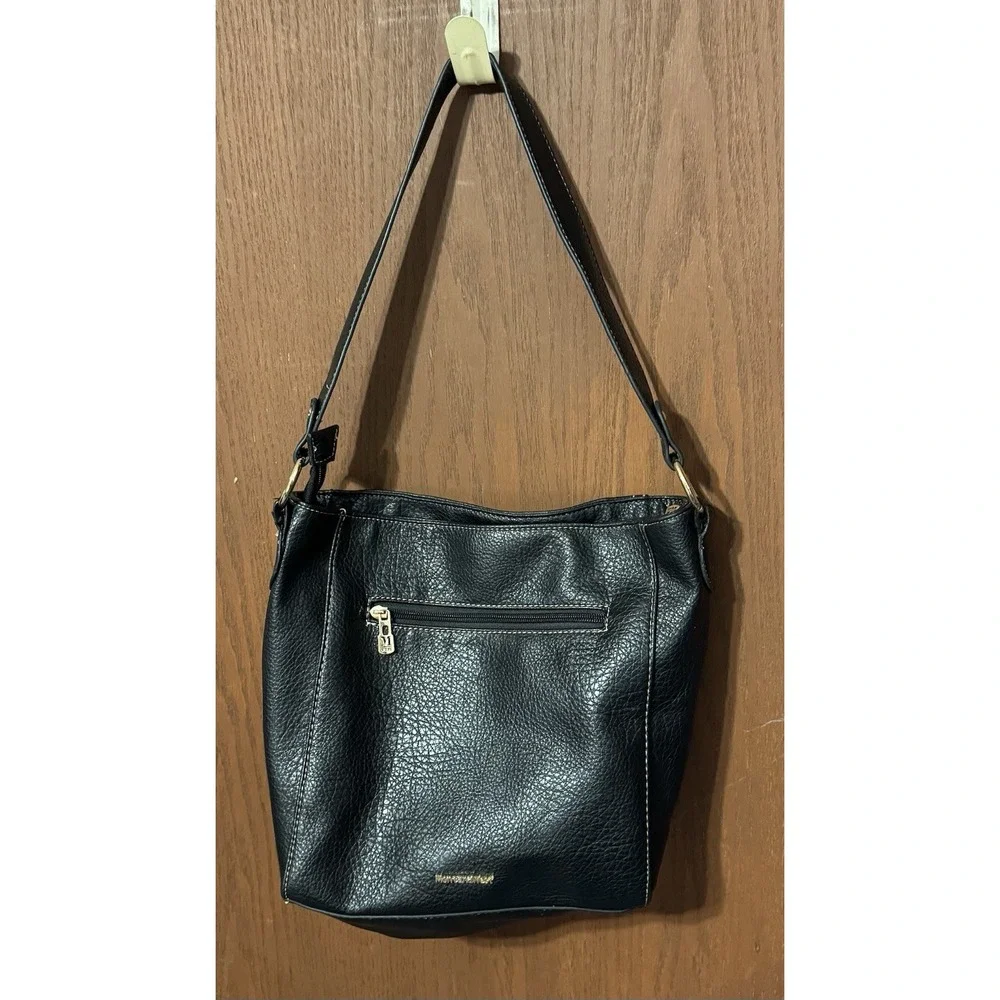 Montana West Black Leather Hobo Purse Tote Satchel Shoulder Bag Simple TbH1